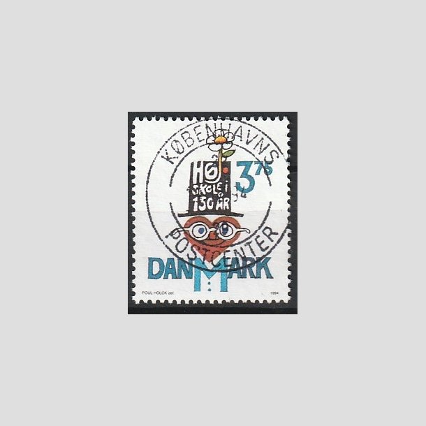 FRIMRKER DANMARK | 1994 - AFA 1083 - Hjskolebevgelsen 150 r - 3,75 Kr. flerfarvet - Pragt Stemplet