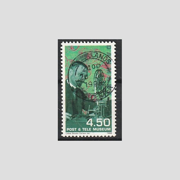 FRIMRKER DANMARK | 1998 - AFA 1177 - Post og Tele museet - 4,50 Kr. flerfarvet - Pragt Stemplet