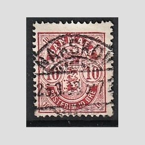 FRIM�RKER DANMARK | 1895 - AFA 35C - 10 �re r�d - Lux Stemplet 