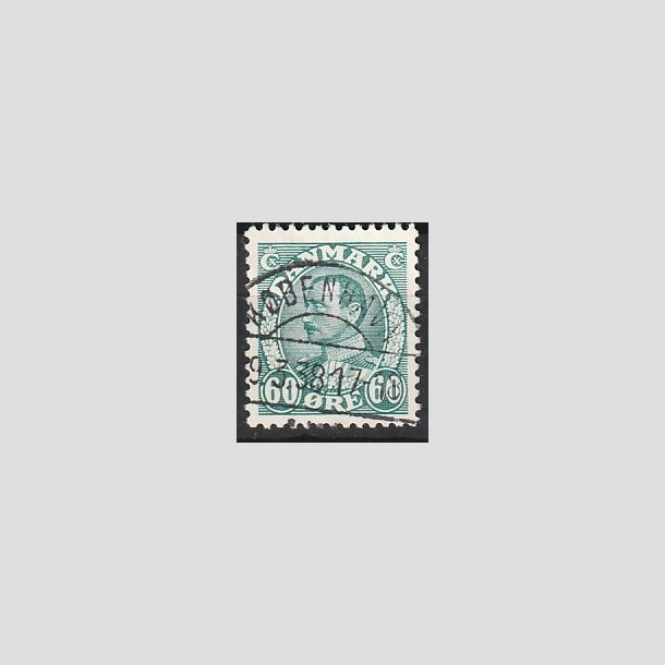 FRIMRKER DANMARK | 1934 - AFA 210 - Chr. X 60 re blgrn - Lux Stemplet "KBENHAVN"