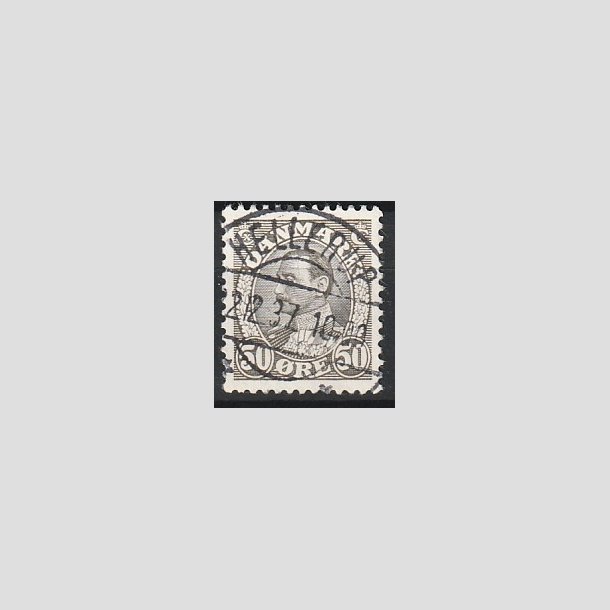 FRIMRKER DANMARK | 1934 - AFA 209 - Chr. X 50 re gr - Lux Stemplet "HELLERUP"