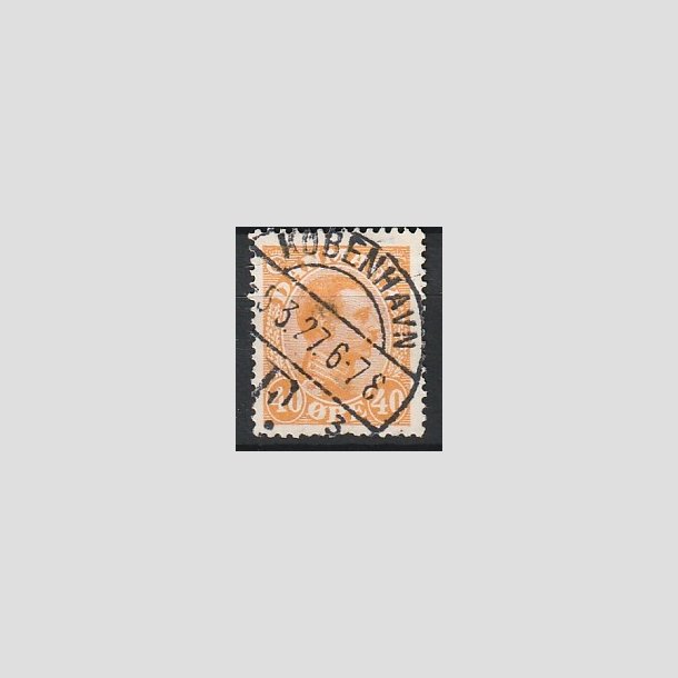 FRIMRKER DANMARK | 1925-26 - AFA 150 - Chr. X 40 re orange - Lux Stemplet "KBENHAVN"