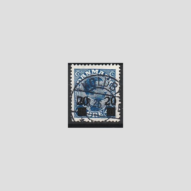 FRIMRKER DANMARK | 1926 - AFA 153 - 20 20/40 re bl Chr. X provisorier - Lux Stemplet "KOLDBY"