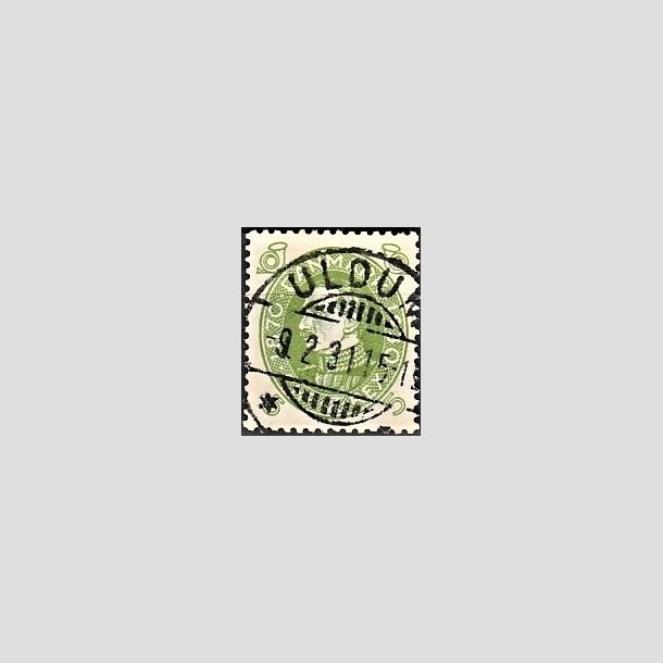 FRIMRKER DANMARK | 1930 - AFA 186 - Chr. X 60 r 5 re lysgrn - Lux Stemplet Uldum