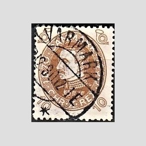 FRIMRKER DANMARK | 1930 - AFA 189 - Chr. X 60 r 10 re brun - Lux Stemplet