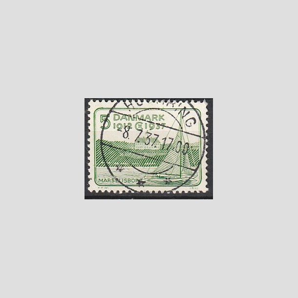 FRIMRKER DANMARK | 1937 - AFA 239 - Chr. X 25 re jubilum 5 re grn - Lux Stemplet Hjrring