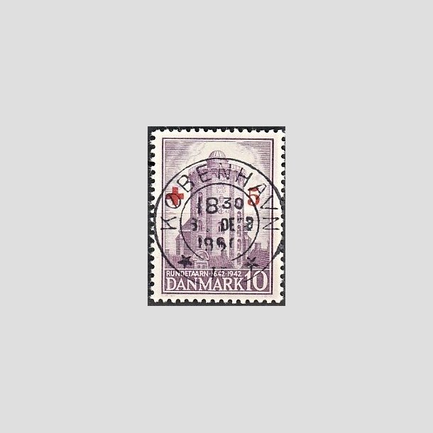 FRIMRKER DANMARK | 1944 - AFA 283 - Rde Kors provisorium - + 5/ 10 re violet - Pragt Stemplet Kbenhavn