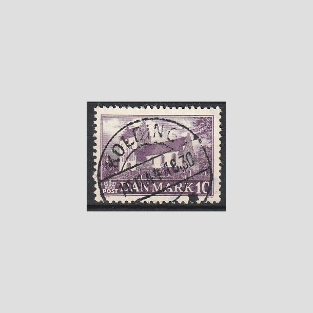 FRIMRKER DANMARK | 1944 - AFA 285 - Landsbykirker - 10 re violet - Pragt Stemplet