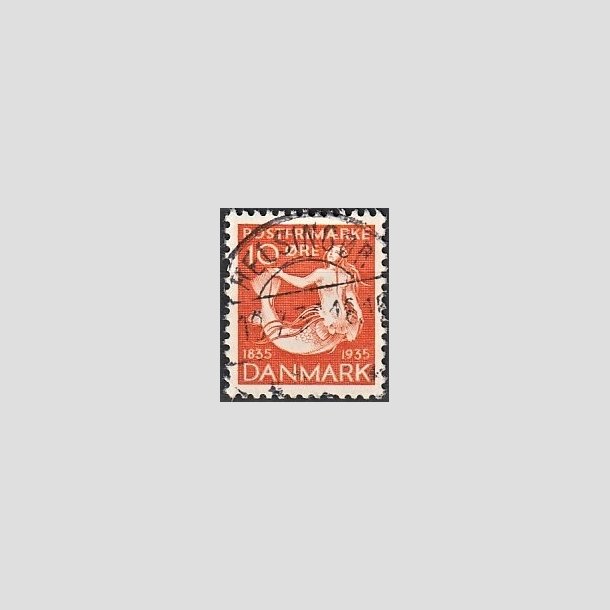 FRIMRKER DANMARK | 1935 - AFA 225 - H. C. Andersen 10 re orange - Lux Stemplet Helsingr