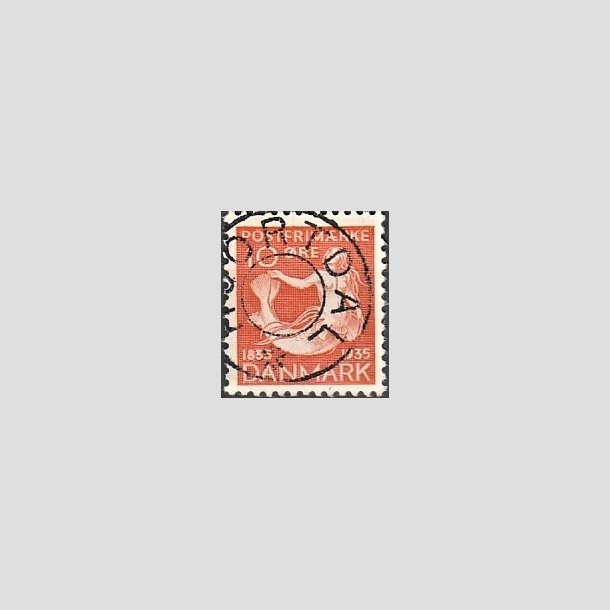 FRIMRKER DANMARK | 1935 - AFA 225 - H. C. Andersen 10 re orange - Lux Stemplet