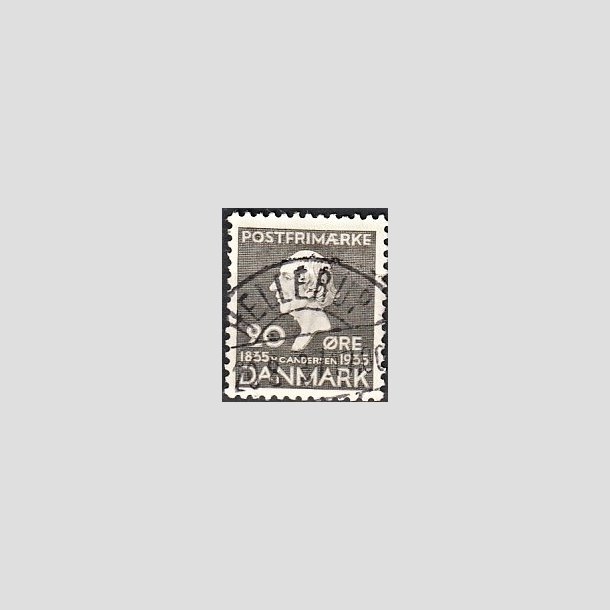 FRIMRKER DANMARK | 1935 - AFA 227 - H. C. Andersen 20 re gr - Lux Stemplet