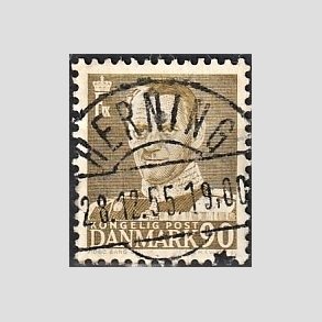 FRIMRKER DANMARK | 1952-53 - AFA 342 - Fr. IX 90 re oliven - Lux Stemplet Herning