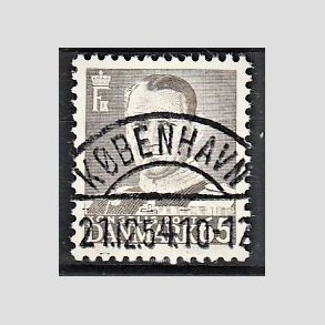 FRIMRKER DANMARK | 1952-53 - AFA 340 - Fr. IX 65 re gr - Pragt Stemplet