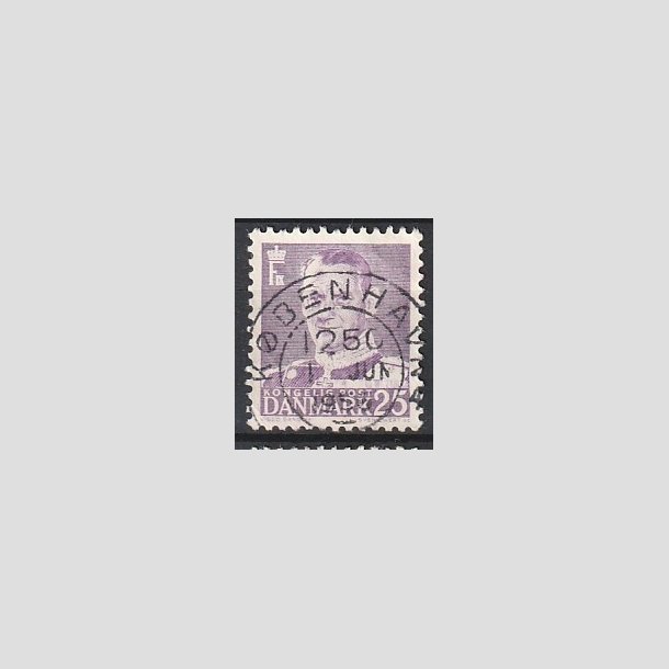 FRIMRKER DANMARK | 1955 - AFA 360 - Fr. IX 25 re violet - Lux Stemplet