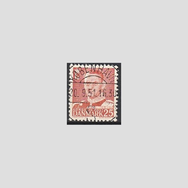 FRIMRKER DANMARK | 1950 - AFA 321 - Fr. IX 25 re rd - Lux Stemplet