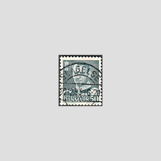 FRIMRKER DANMARK | 1952-53 - AFA 338 - Fr. IX 50 re blgrn - Lux Stemplet