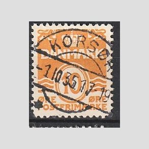 FRIM�RKER DANMARK | 1933 - AFA 202 - B�lgelinie 10 �re orange type IA - Lux Stemplet