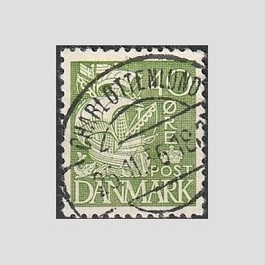 FRIM�RKER DANMARK | 1933 - AFA 208 - Karavel 40 �re gr�n Type I - Lux Stemplet 
