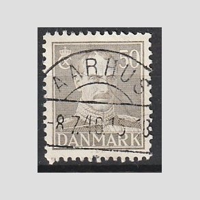 FRIMRKER DANMARK | 1945 - AFA 289 - Chr. X 50 re gr - Lux Stemplet Aarhus