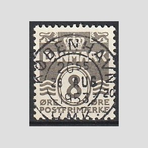 FRIM�RKER DANMARK | 1937-40 - AFA 201a - B�lgelinie 8 �re gr� - Lux Stemplet 