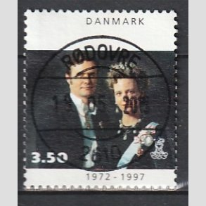 FRIM�RKER DANMARK | 1997 - AFA 1134 - 25 �rs jubil�um - 3,50 Kr. flerfarvet - Pragt Stemplet