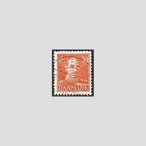 FRIMRKER DANMARK | 1942-44 - AFA 278 - Chr. X 30 re orange - Lux Stemplet