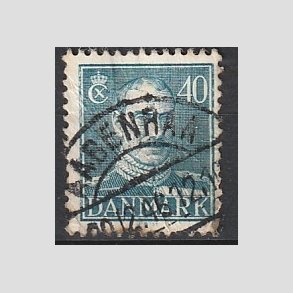 FRIMRKER DANMARK | 1942-44 - AFA 280 - Chr. X 40 re bl - Lux Stemplet