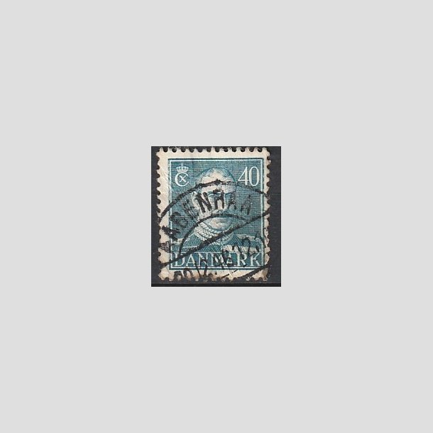 FRIMRKER DANMARK | 1942-44 - AFA 280 - Chr. X 40 re bl - Lux Stemplet