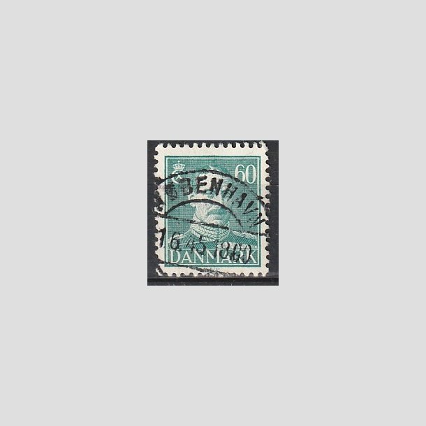 FRIMRKER DANMARK | 1944 - AFA 284 - Chr. X 60 re blgrn - Lux Stemplet