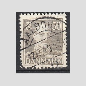 FRIMRKER DANMARK | 1945 - AFA 289 - Chr. X 50 re gr - Lux Stemplet