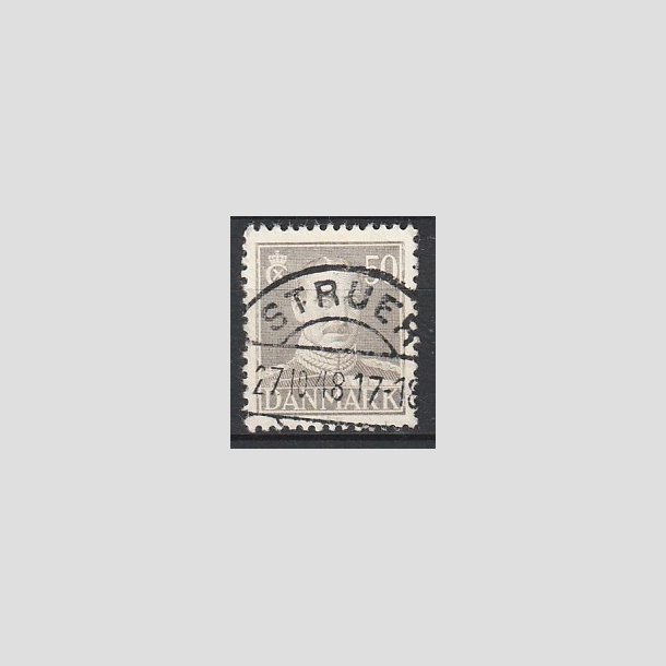 FRIMRKER DANMARK | 1945 - AFA 289 - Chr. X 50 re gr - Lux Stemplet