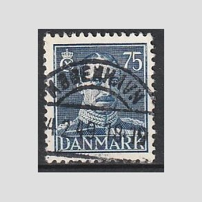 FRIMRKER DANMARK | 1946 - AFA 297 - Chr. X 75 re mrkbl - Lux Stemplet Kbenhavn