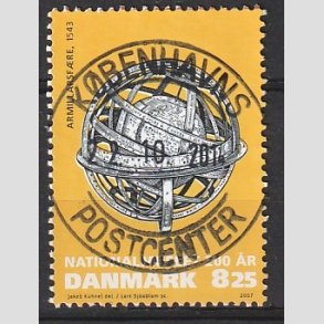 FRIM�RKER DANMARK | 2007 - AFA 1503 - Nationalmuseet 200 �r - 8,25 Kr. flerfarvet - Pragt Stemplet