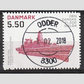 FRIMRKER DANMARK | 2010 - AFA 1620E - Danske flde 500 r - 5,50 Kr. flerfarvet - Pragt Stemplet
