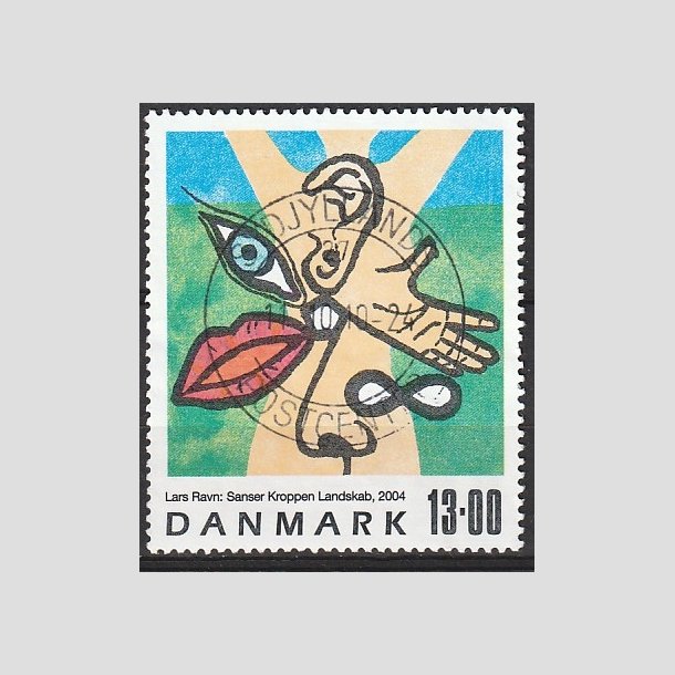 FRIMRKER DANMARK | 2004 - AFA 1398 - Frimrkekunst - 13,00 Kr. flerfarvet - Pragt Stemplet