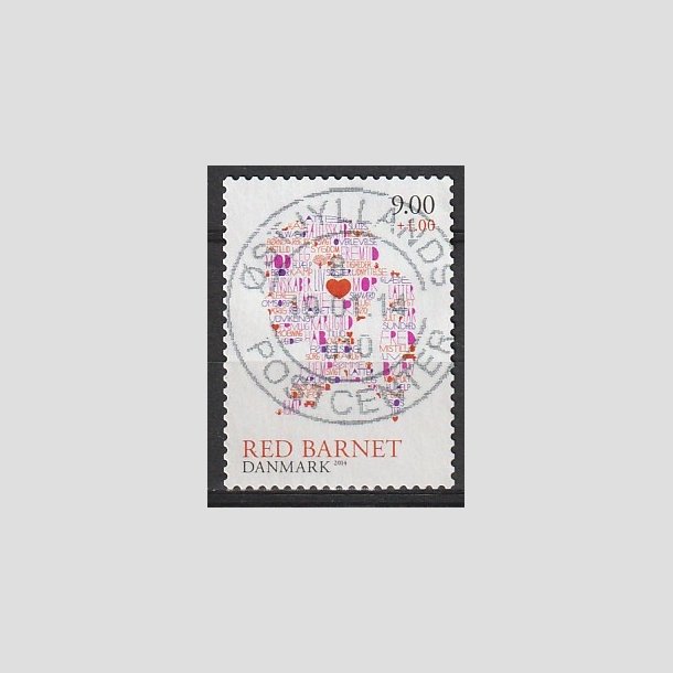 FRIMRKER DANMARK | 2013 - AFA 1747 - Red Barnet - 8,00 + 1,00 Kr. flerfarvet - Pragt Stemplet