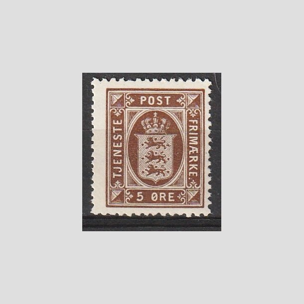 FRIMRKER DANMARK | 1921-23 - AFA 18 - 5 re brun - Postfrisk