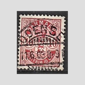 FRIM�RKER DANMARK | 1895 - AFA 35C - 10 �re r�d - Lux Stemplet 