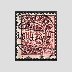 FRIM�RKER DANMARK | 1895 - AFA 35C - 10 �re r�d - Lux Stemplet 