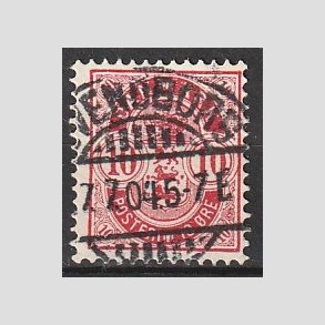 FRIM�RKER DANMARK | 1895 - AFA 35C - 10 �re r�d - Lux Stemplet 