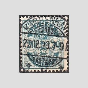 FRIM�RKER DANMARK | 1884-85 - AFA 36 - 20 �re bl� - Lux Stemplet 