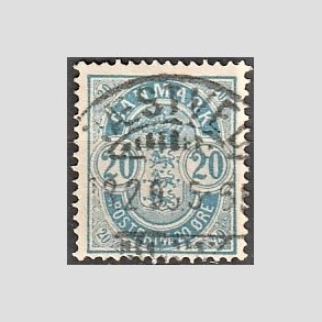 FRIM�RKER DANMARK | 1884-85 - AFA 36 - 20 �re bl� - Lux Stemplet 