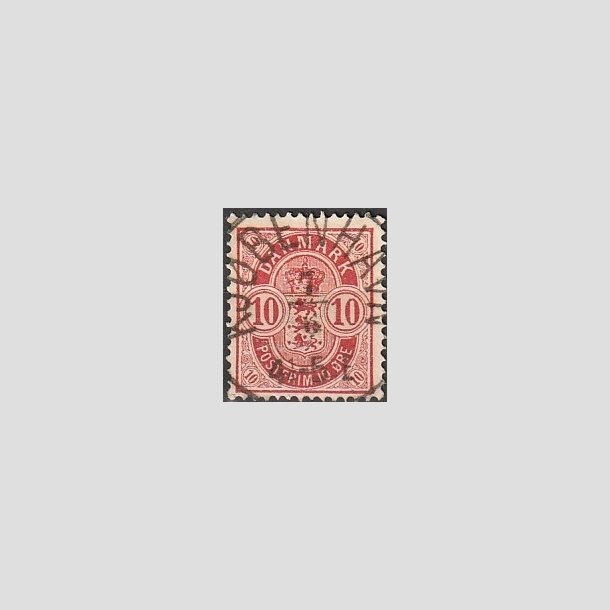 FRIMRKER DANMARK | 1884-85 - AFA 35 - 10 re rd - Lux Stemplet "KJBENHAVN"