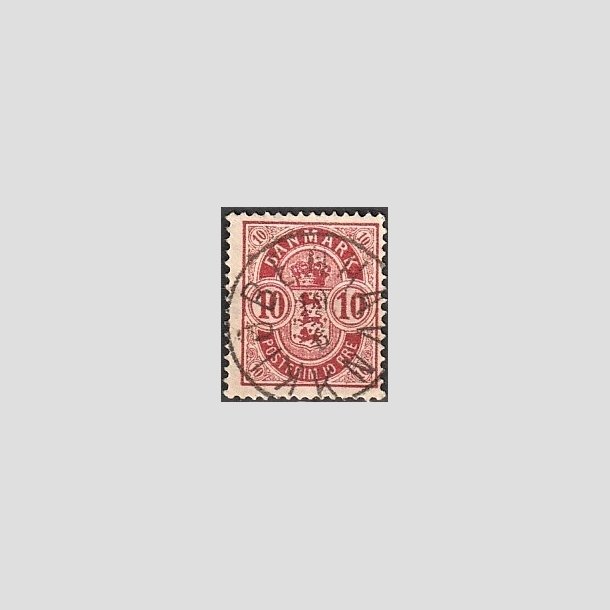 FRIMRKER DANMARK | 1884-85 - AFA 35 - 10 re rd - Lux Stemplet "KJBENHAVN"