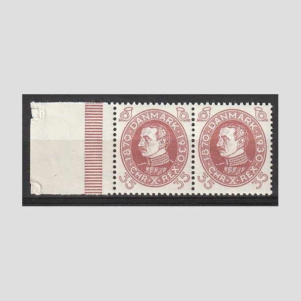 FRIMRKER DANMARK | 1930 - AFA 194 - Chr. X 60 r 35 re rdbrun i par - Postfrisk