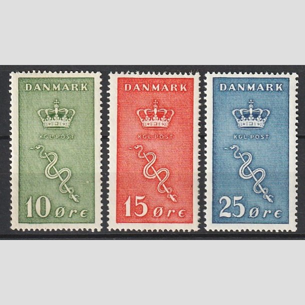 FRIMRKER DANMARK | 1929 - AFA 178,179,180 - 10+5,15+5,25+5 re Krftfrimrker i komplet st - Postfrisk