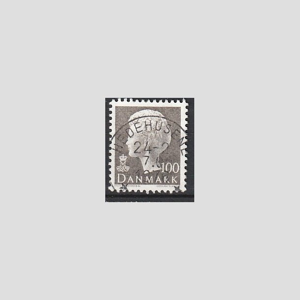 FRIMRKER DANMARK | 1975 - AFA 585 - Dronning Margrethe - 100 re gr - Pragt Stemplet Hedehusene