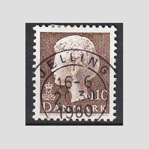 FRIMRKER DANMARK | 1979 - AFA 677 - Dronning Margrethe - 110 re brun - Pragt Stemplet