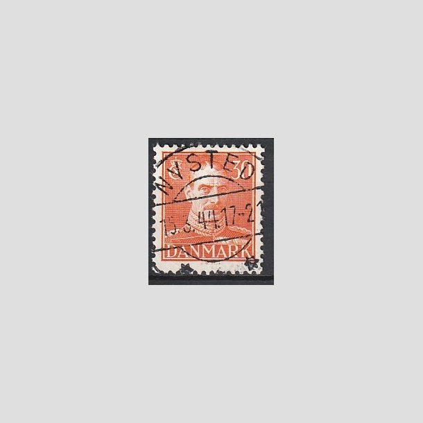 FRIMRKER DANMARK | 1942-44 - AFA 278 - Chr. X 30 re orange - Lux Stemplet "NYSTED"