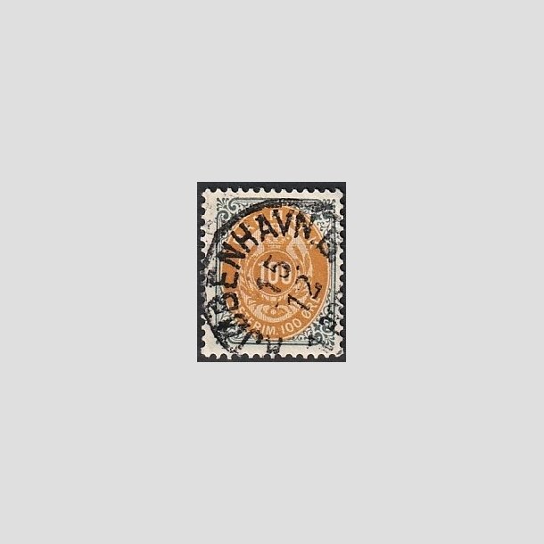 FRIMRKER DANMARK | 1895 - AFA 31By - 100 re gr/gul - Lux Stemplet